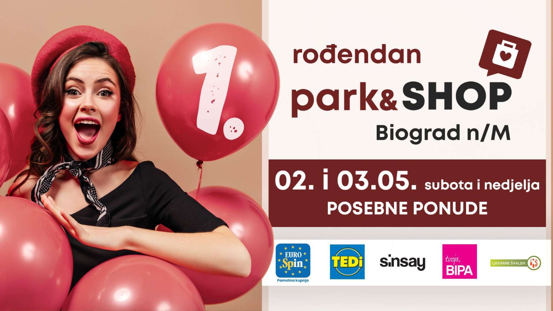 1. rođendan Park & Shop centra u Biogradu na Moru